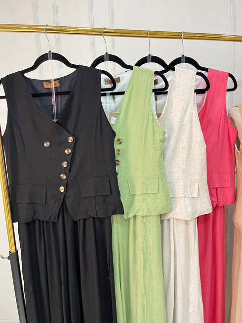 Women Casual Linen Co-Ord Sets